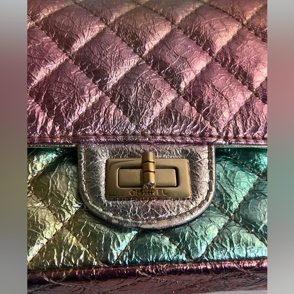 Used CHANEL Rainbow Reissue Mini FlapBag Metallic Multicolor - Picture 13 of 16